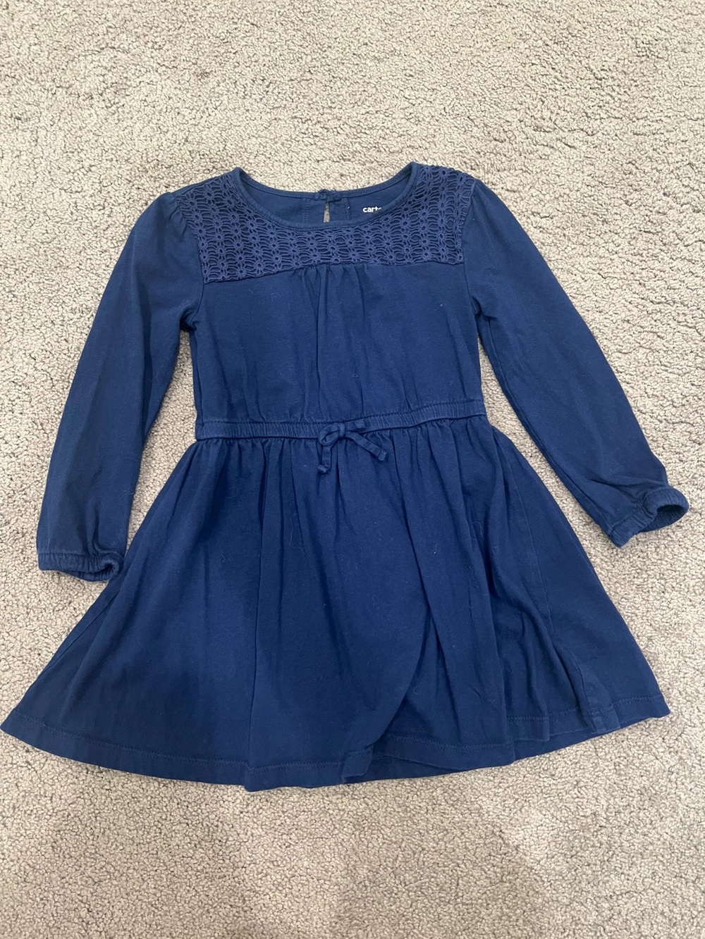 Navy Long Sleeve Dress